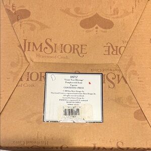 Jim Shore Heartwood Creek Pumpkin with Blessings